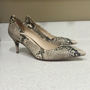 Coach Snakeskin Leather Heels